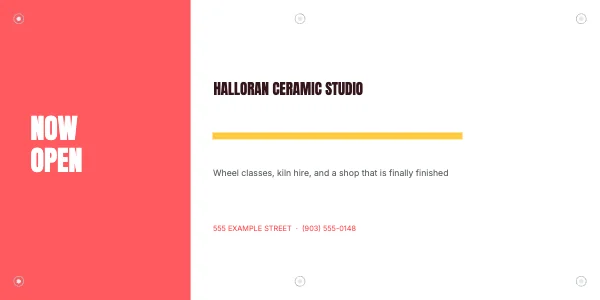 Coral and Butter 48 × 24 in Banner