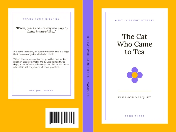 Sun and Lilac Cozy Mystery 5 × 8 Book Cover Wrap