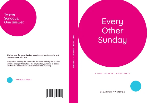 Magenta and Cyan Romance 6 × 9 Book Cover Wrap