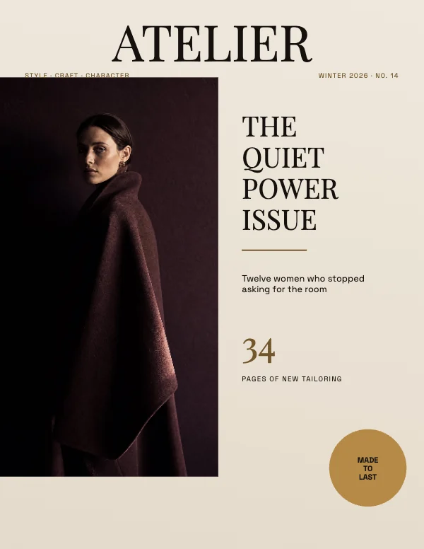 Black and Brass Bold 8.5×11 Fashion Magazine Cover