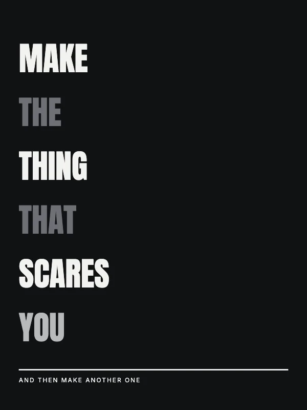 Black and White Bold 18×24 Typographic Poster