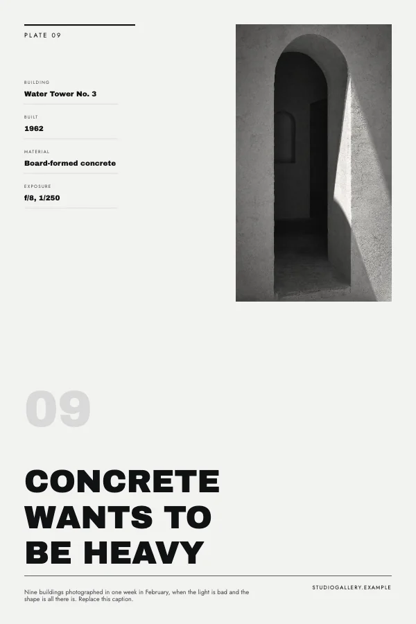 Black and White Minimalist 24×36 Architecture Poster