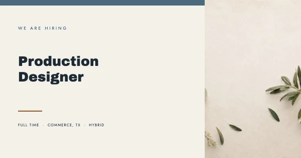 Slate and Cream Professional 1200×627 LinkedIn Hiring Post