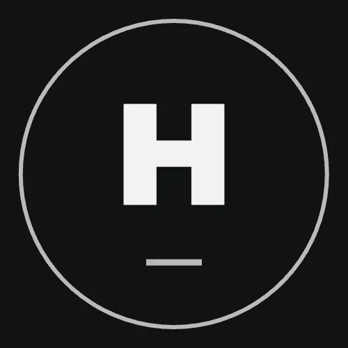 Black and White Minimalist 500×500 Social Profile Picture